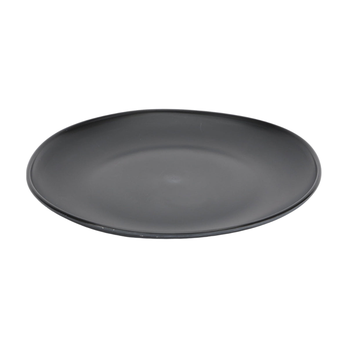 Black 12-Piece Eco-Friendly Recycled Plastic Dinnerware Set