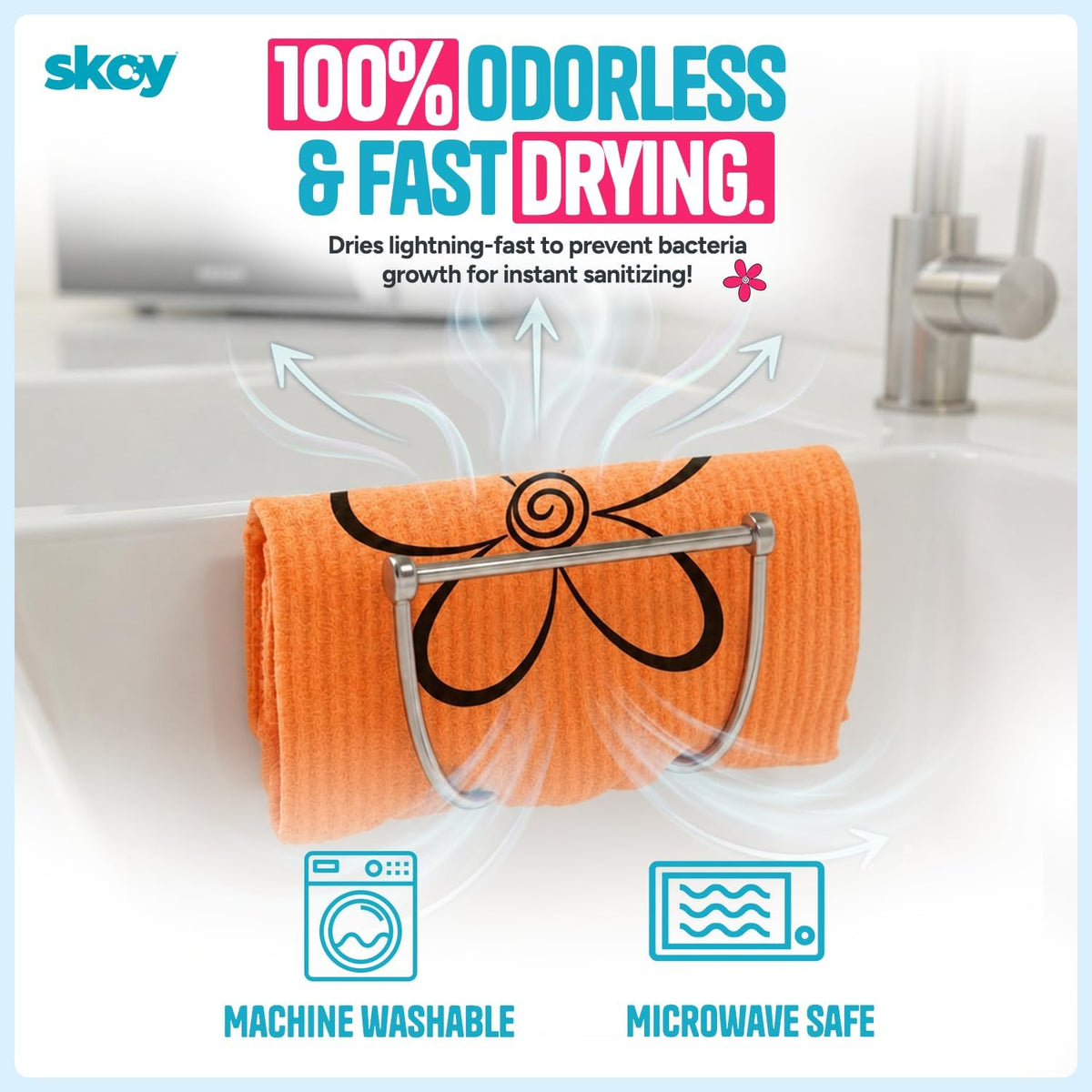 Swedish Dishcloths, 8 Pack Wholesale, Kitchen Sink Sponge, Dish Cloths for Washing Dishes, Multipurpose Cleaner, Assorted
