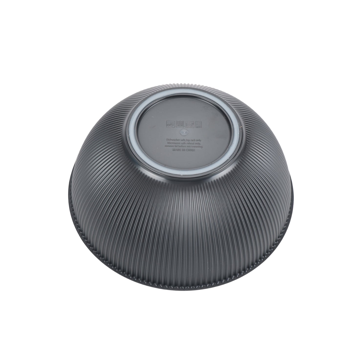 - Black 4-Piece Eco-Friendly Recycled Plastic Serve Bowl Set