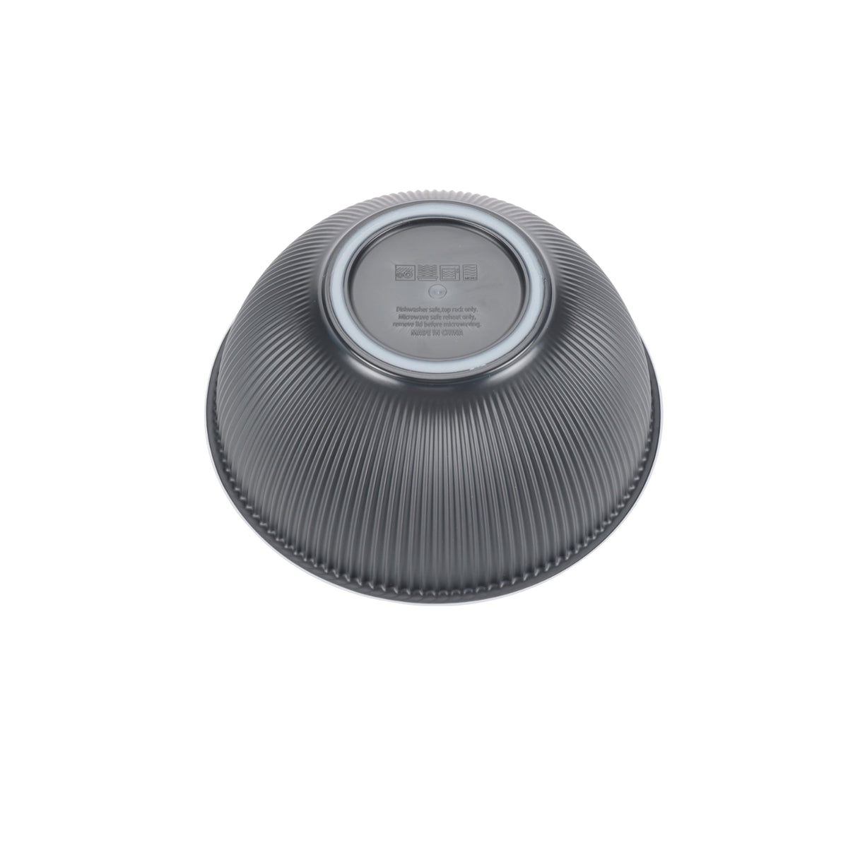 - Black 4-Piece Eco-Friendly Recycled Plastic Serve Bowl Set