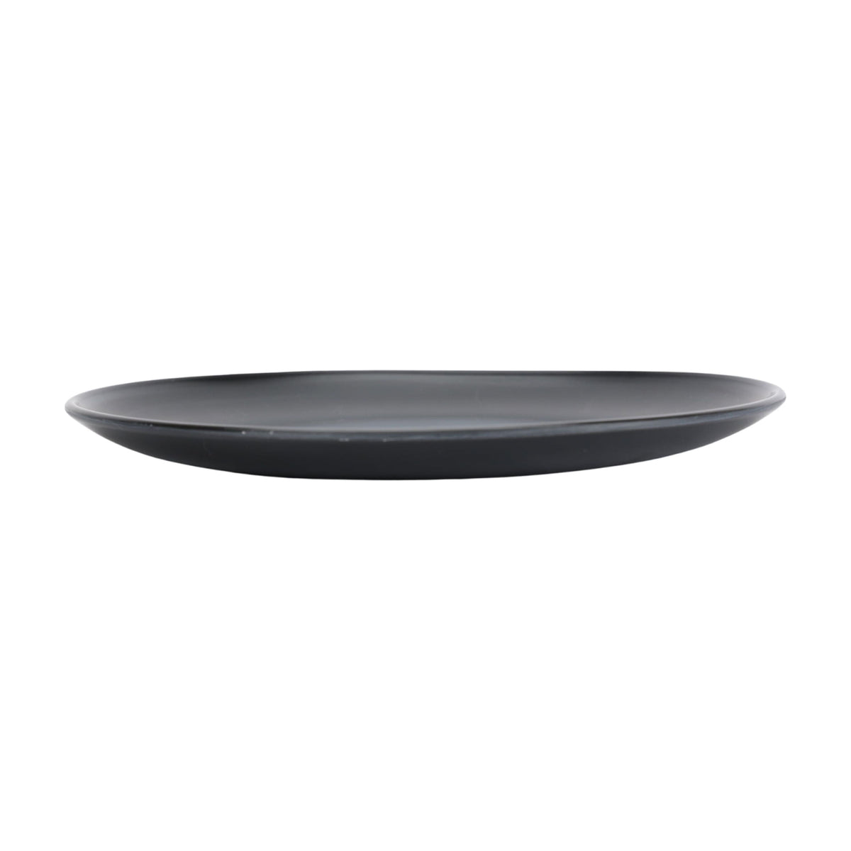 Black 12-Piece Eco-Friendly Recycled Plastic Dinnerware Set